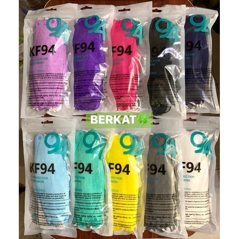 Masker KF94 Warna Sachet isi 10pcs