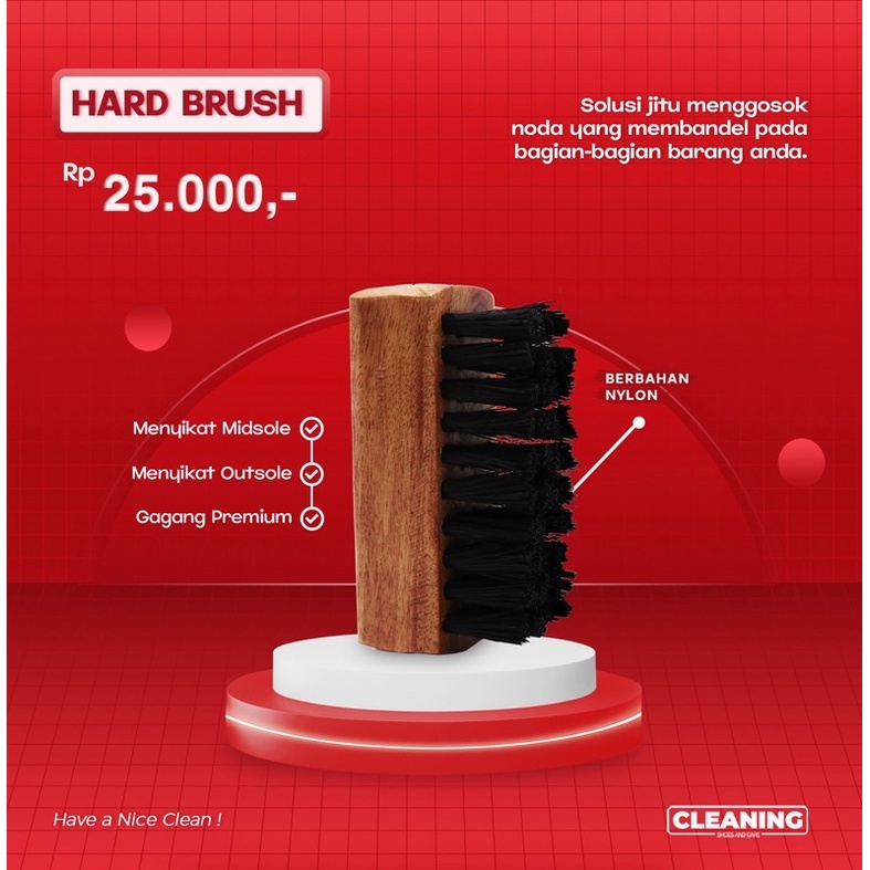 Hard Brush by Cleaning Shoes And Care - Sikat Sepatu Hard