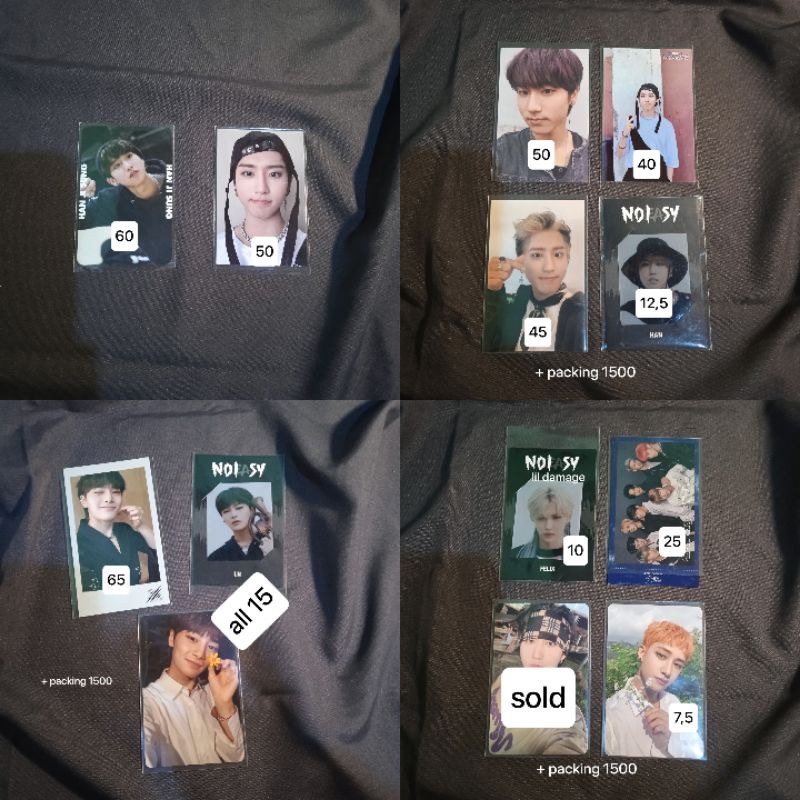 pc photocard straykids han jisung chan felix in noeasy levanter go live scars i am not tog