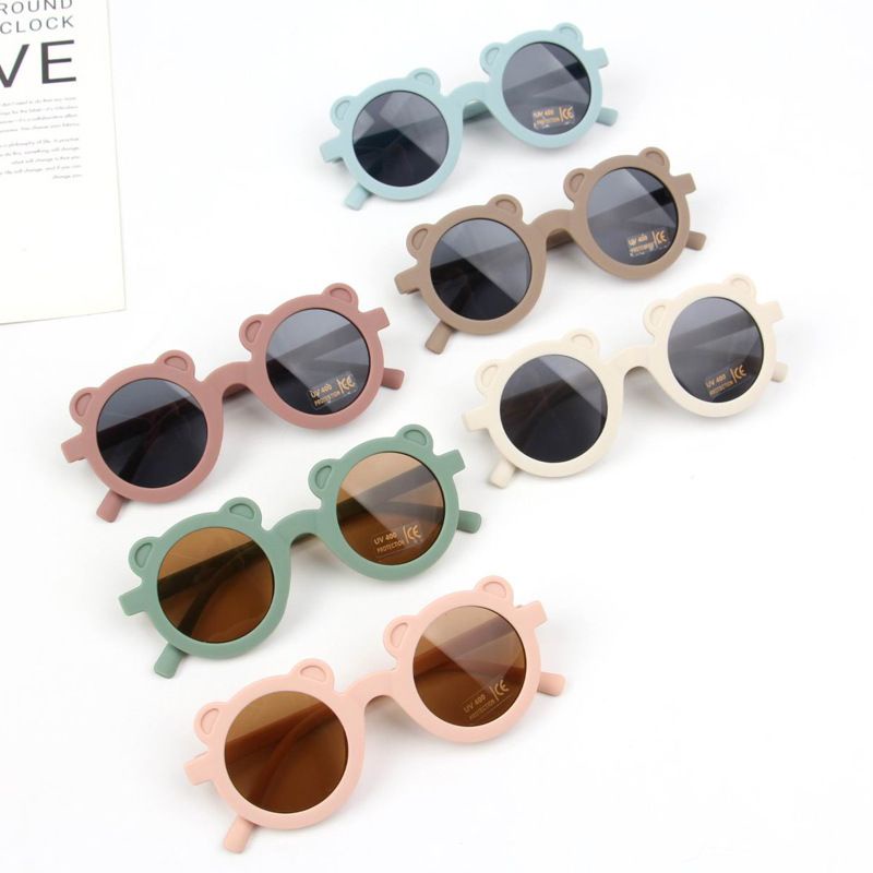 Kacamata Anak Sunglasses Anti Radiasi UV dan Blueray Fashion Bayi Gaya Korea Lensa Hitam