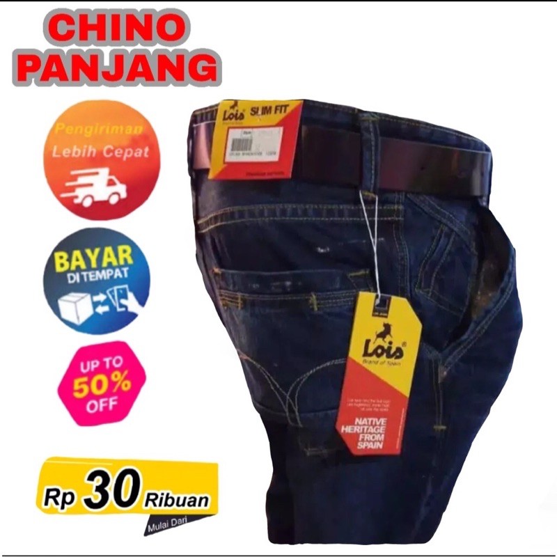 promo cuci gudang Celana panjang jeans pria lois terlaris termurah bisa bayar ditempat  [ COD ]-1
