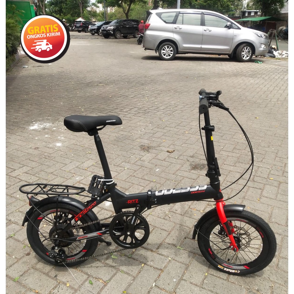 Sepeda Lipat 16Inch Odessy Ritz Boncengan - 7 Speed