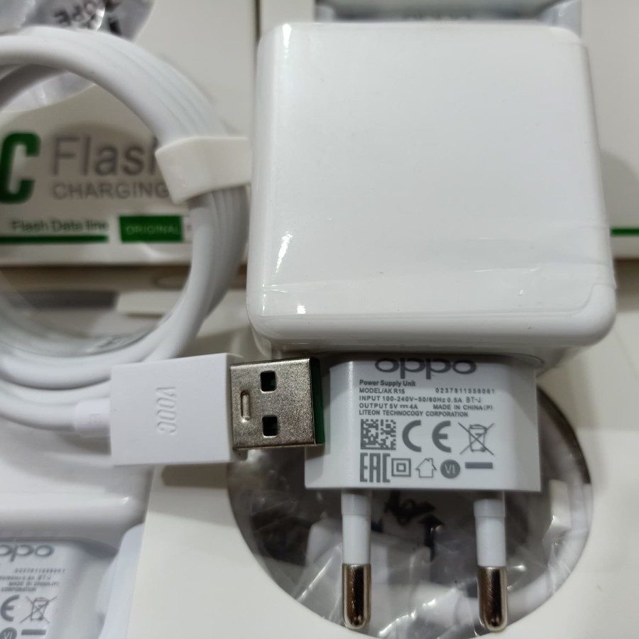 CHARGER OPPO ORIGINAL SUPER VOOC CHARGING R17 USB TIPE C