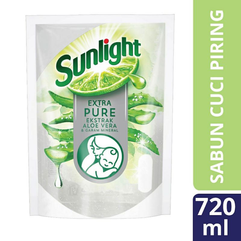 SUNLIGHT SABUN CUCI PIRING EXTRA PURE 720ML