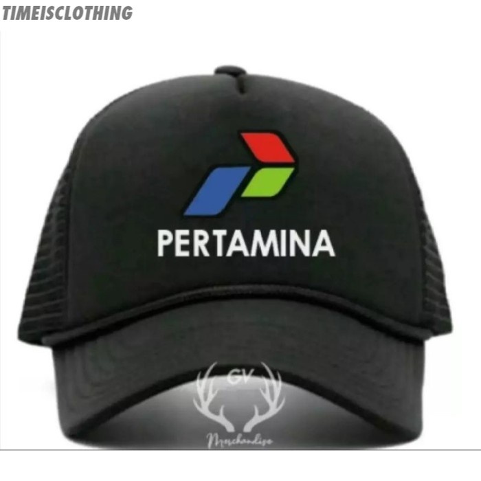 OE060 TOPI TRUCKER PERTAMINA LOGO tic