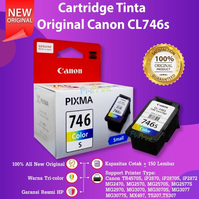 Cartridge Tinta Canon CL746 746 Printer TS307 MG270s TS3070s TS3077s