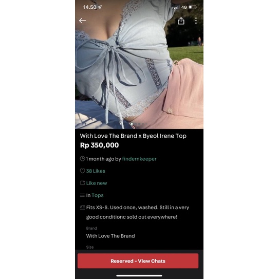 With Love x Byeol Irene Top