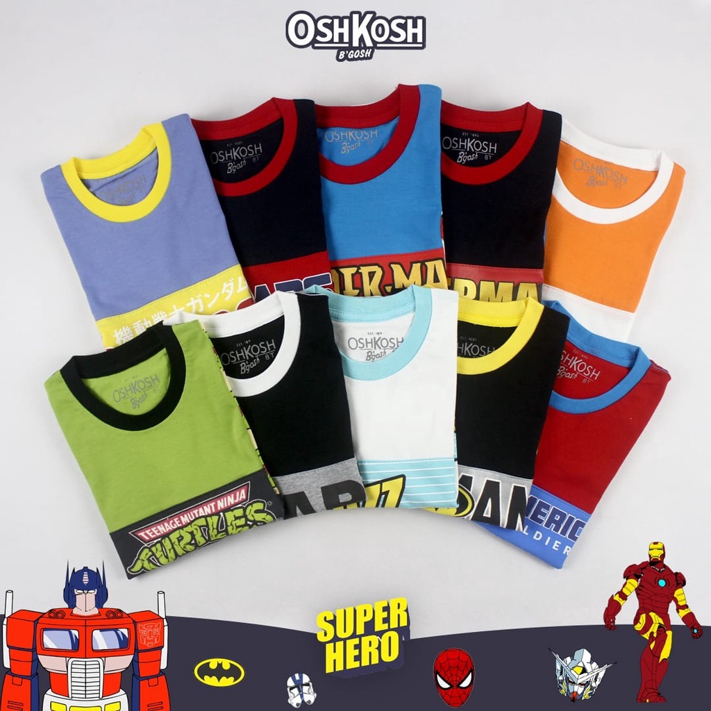 KAOS ANAK LAKI-LAKI SUPERHERO TEEN USIA 6-14 TAHUN