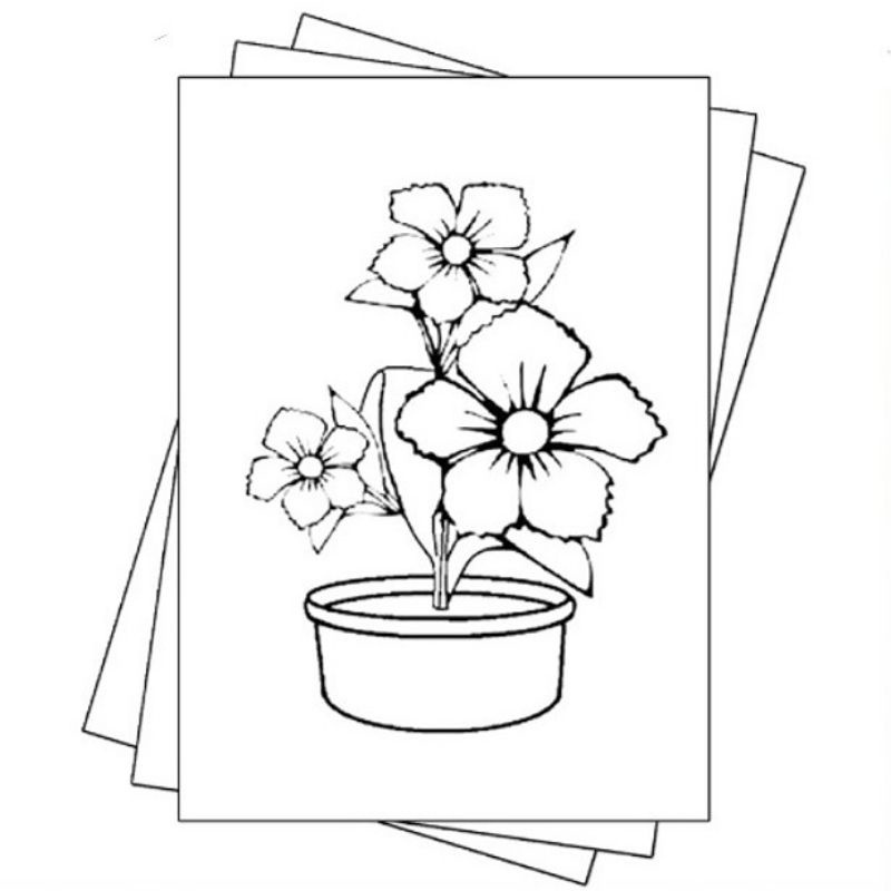 

Gambar Sketsa Mewarnai Pot Bunga Indah / Seketsa Lukis Pot Bunga / Flowers Pot Drawing