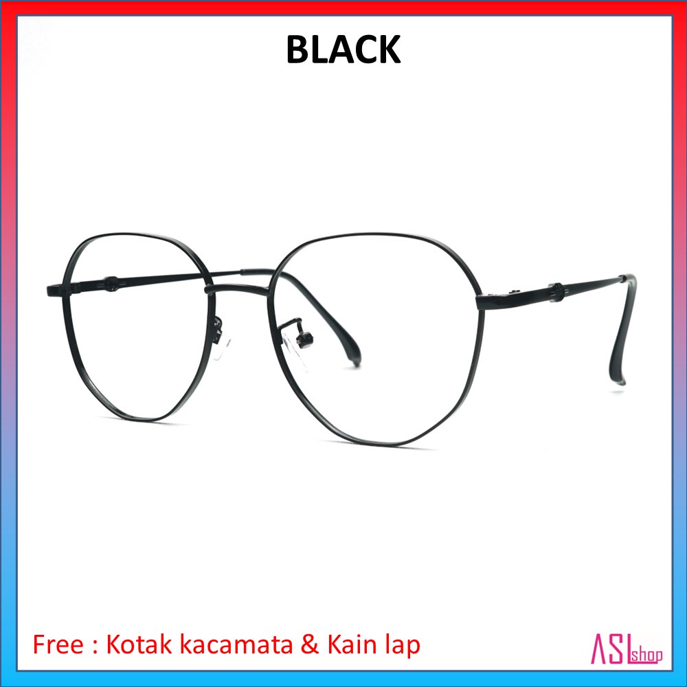 FRAME DAN KACAMATA MINUS KOREA (6873 )+ LENSA BLUERAY/PHOTOCROMIC