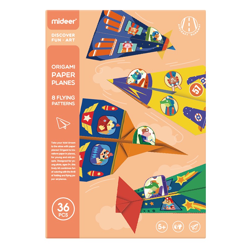 TweedyToys - Mideer Origami Paper Planes A4 / Pesawat Kertas Origami