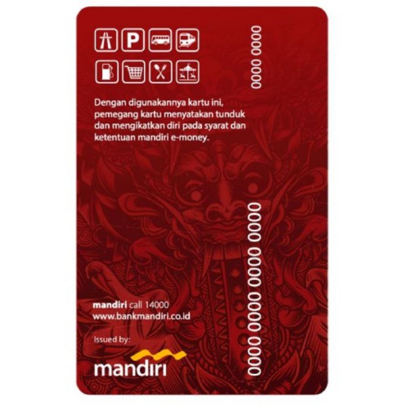 Mandiri eMoney Mobile Legend - Season 6 ORI /Like eTOLL Tapcash Flazz or Brizzi