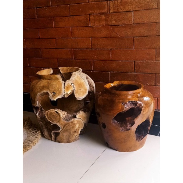 Pot Kayu Unik Premium