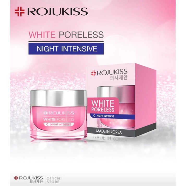 Rojukiss White Poreless Night Intensive Cream/Krim Malam Rojukiss