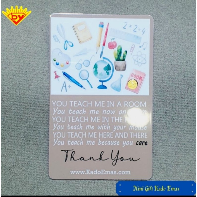 Mini Gift Kado Emas 0.1gram buat guru