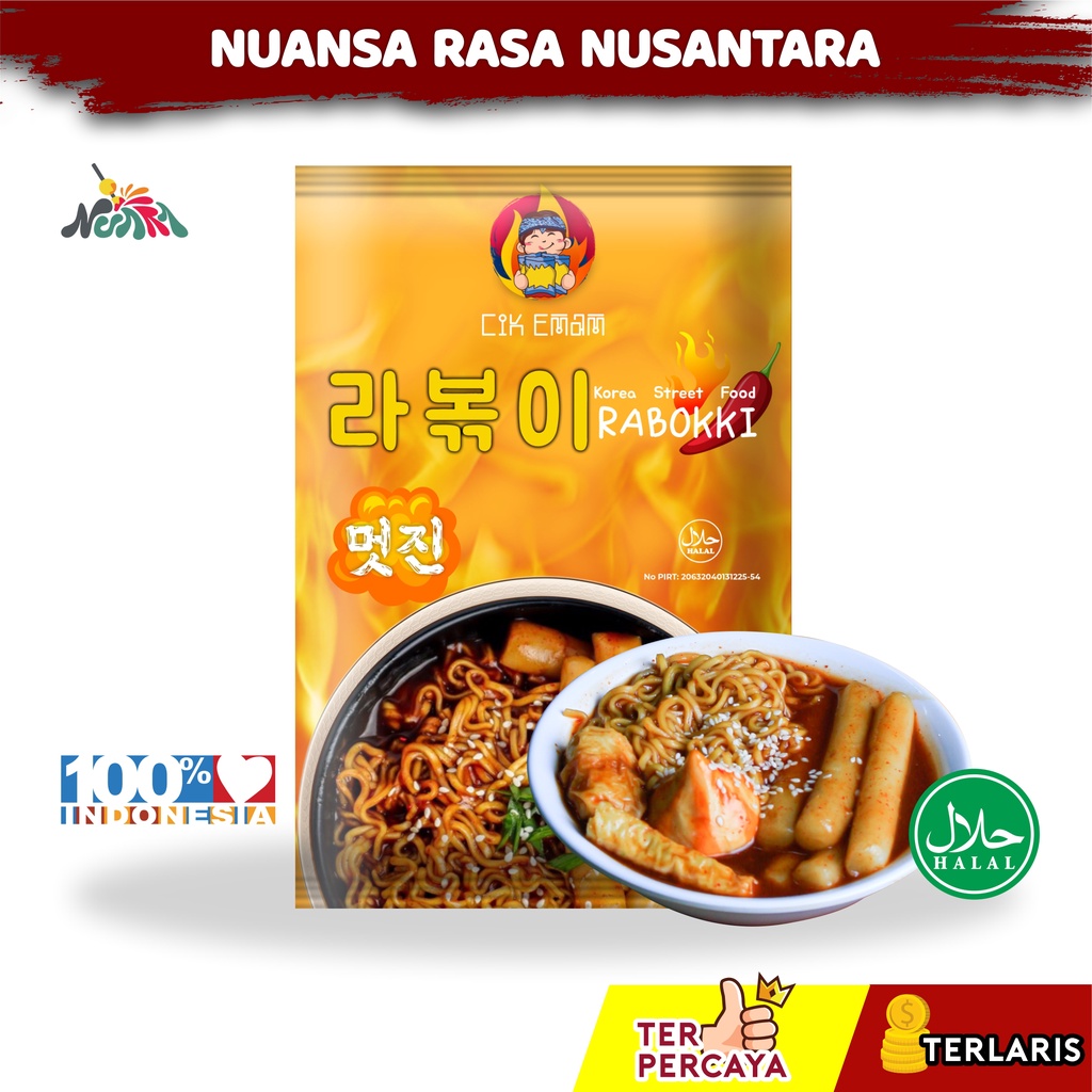 

[ TERLARIS & TERPERCAYA ] CIK EMAM - Rabokki Ramen Tteokbokki Korean Street Food Ramyeon Halal COD 1