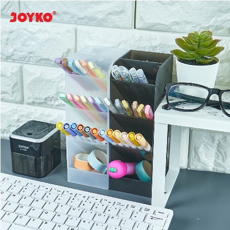 JOYKO - DESK SET PEN HOLDER ( DS-49CO ) - TEMPAT ALAT TULIS BLUE YELLOW PINK BLACK GREEN