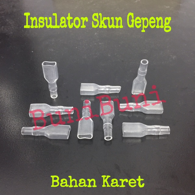 Insulator Plastik Skun / Terminal Gepeng / Kondom Skun Female Gepeng Tebal