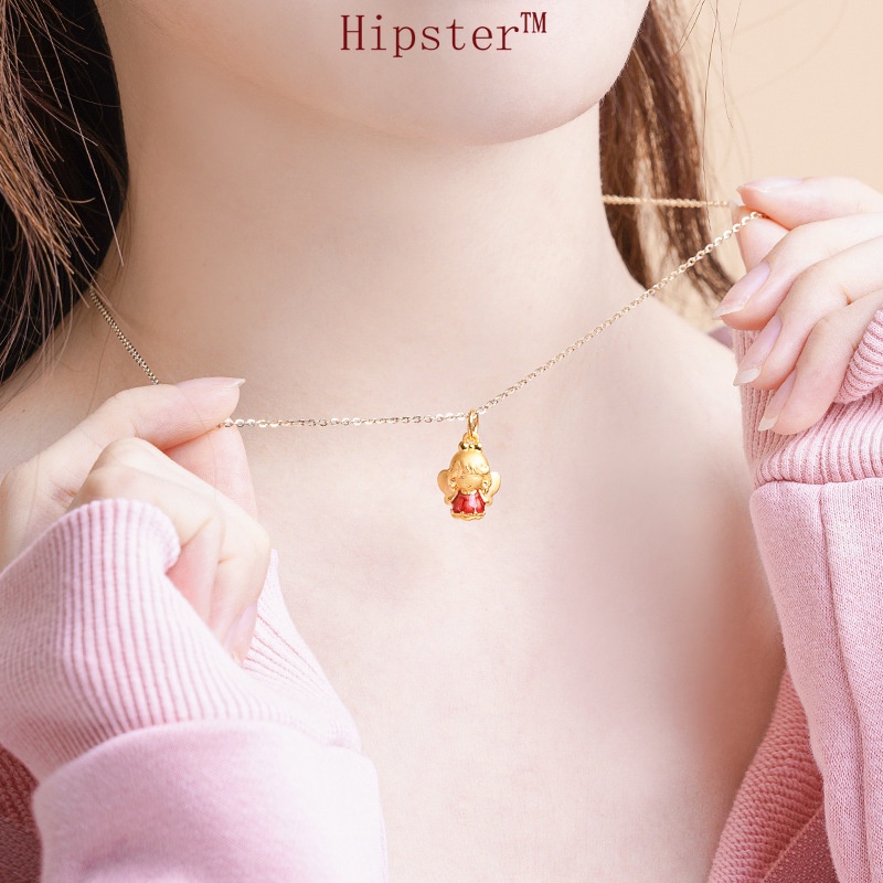 Gold Accessories Women's Cartoon Pendant Necklace