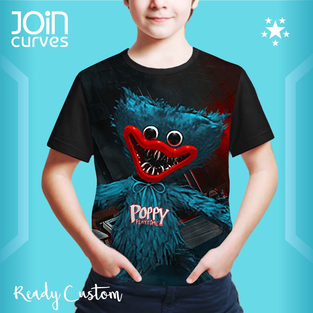 Kaos Baju anak  Huggy Wuggy
