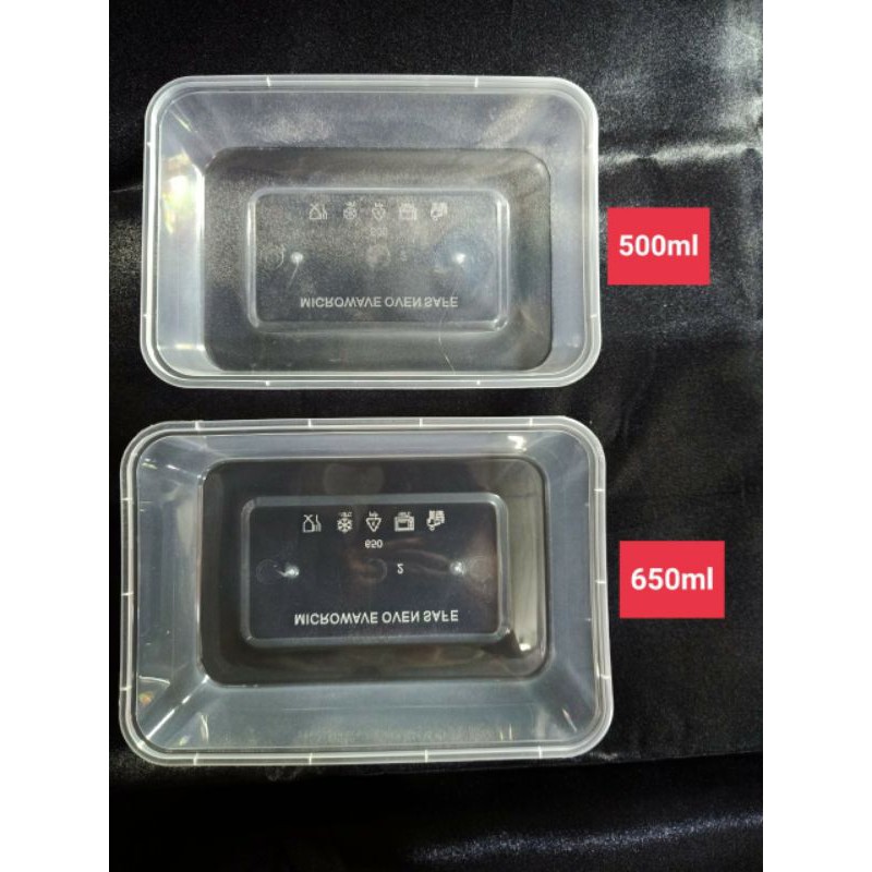 THINWALL PERSEGI PANJANG + TUTUP / KOTAK MAKAN