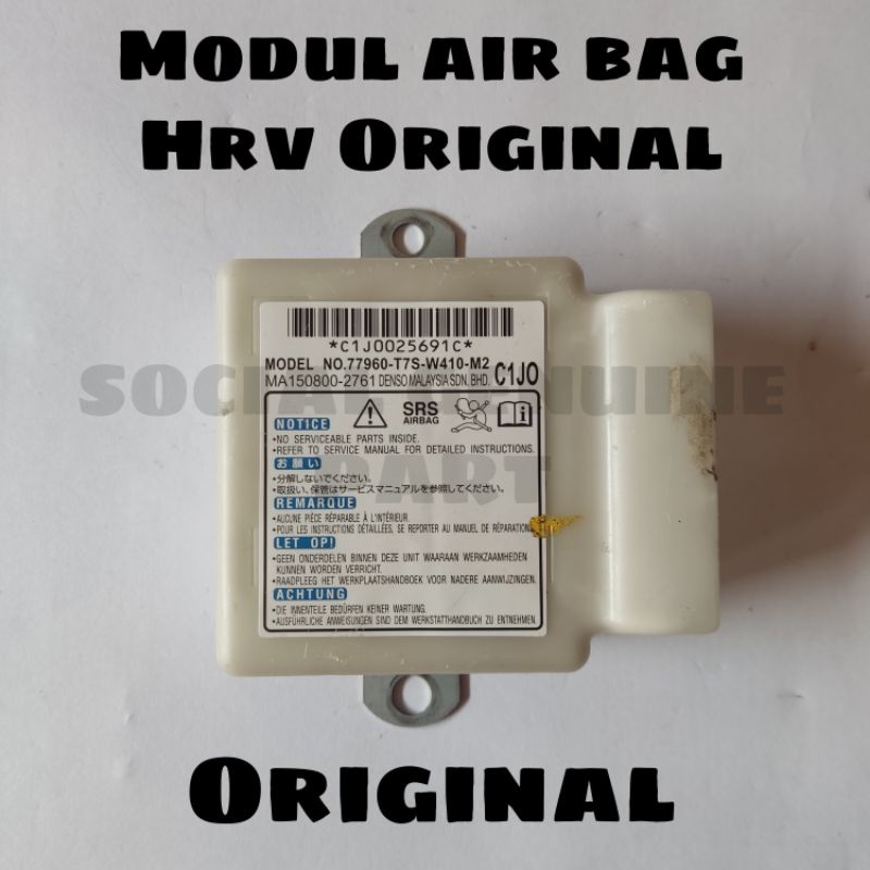 Modul Air bag Srs Air bag Honda Hrv Original lelangan garansi aktif