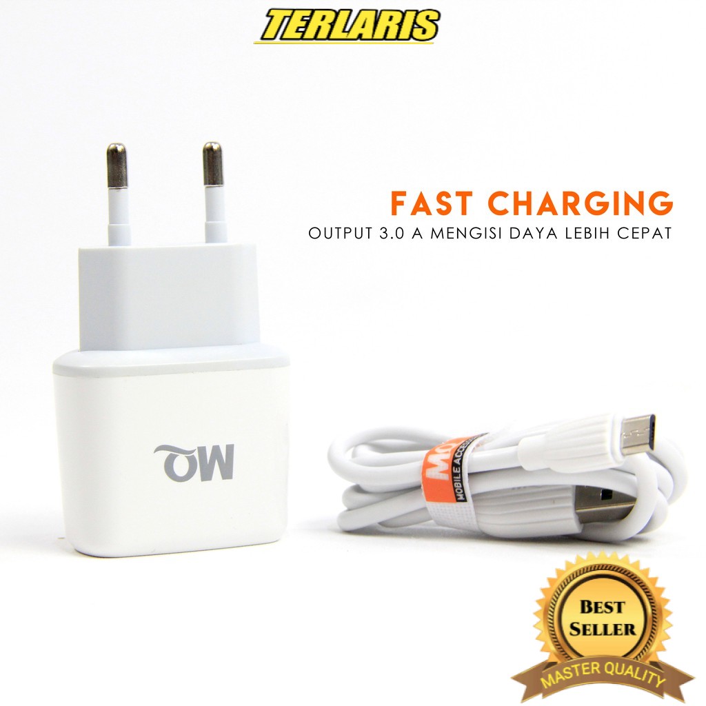 SB TRAVEL CHARGER 2 USB 3.0A FAST CHARGER MQ-HG03 (MQ555)