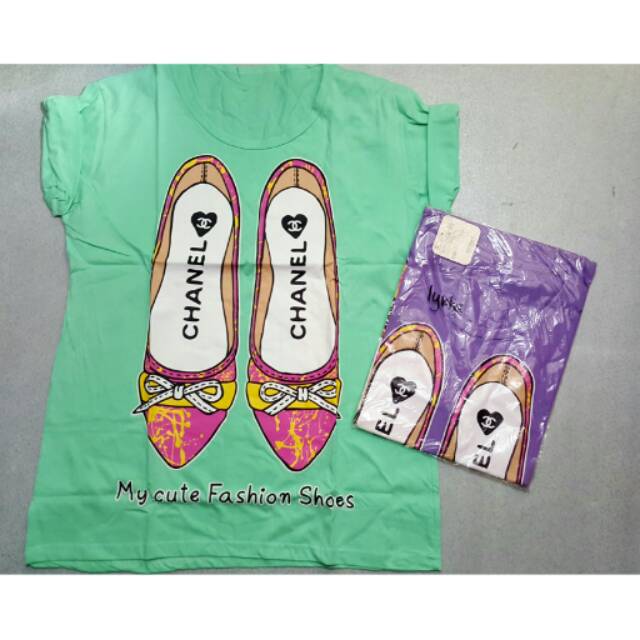 Kaos chanel flat shoes