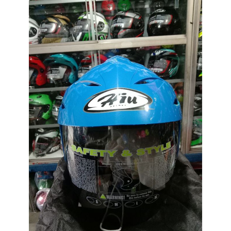 helm Hiu Niko biru mild AL