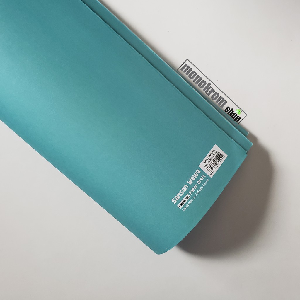 Kertas Kado Sansan Wawa Motif Polos Warna Hijau Laut - Wrapping Paper