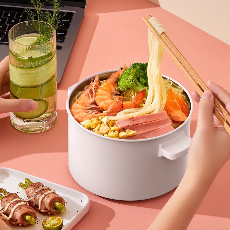 Deerma DG25 Multifunctional Cooking Pot 500w 1.5L Electric Cooker Panci 1 Set Alat Masak Kukus Rebus Goreng Steam dan Elektrik Kompor Induksi Serbaguna