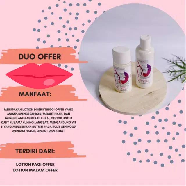 LOTION PEMUTIH BADAN WHITENING DUO OFFER WHITE