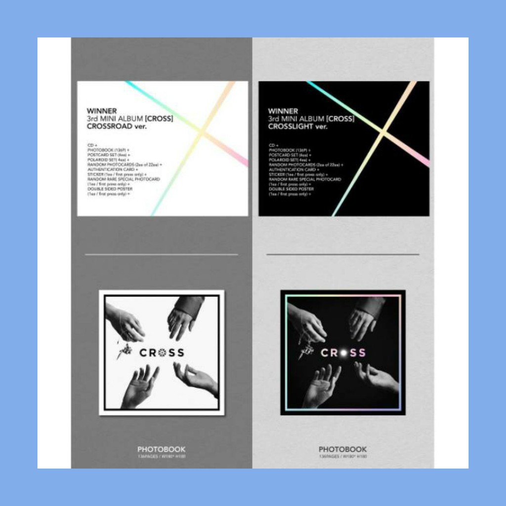 WINNER ALBUM OFFICIAL - KPOP ALBUM OFFICIAL - WINNER CROSS MINI ALBUM VOL. 3 OFFICIAL