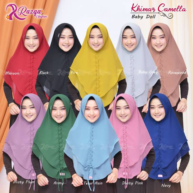 Khimar camella by Razqa Hijab