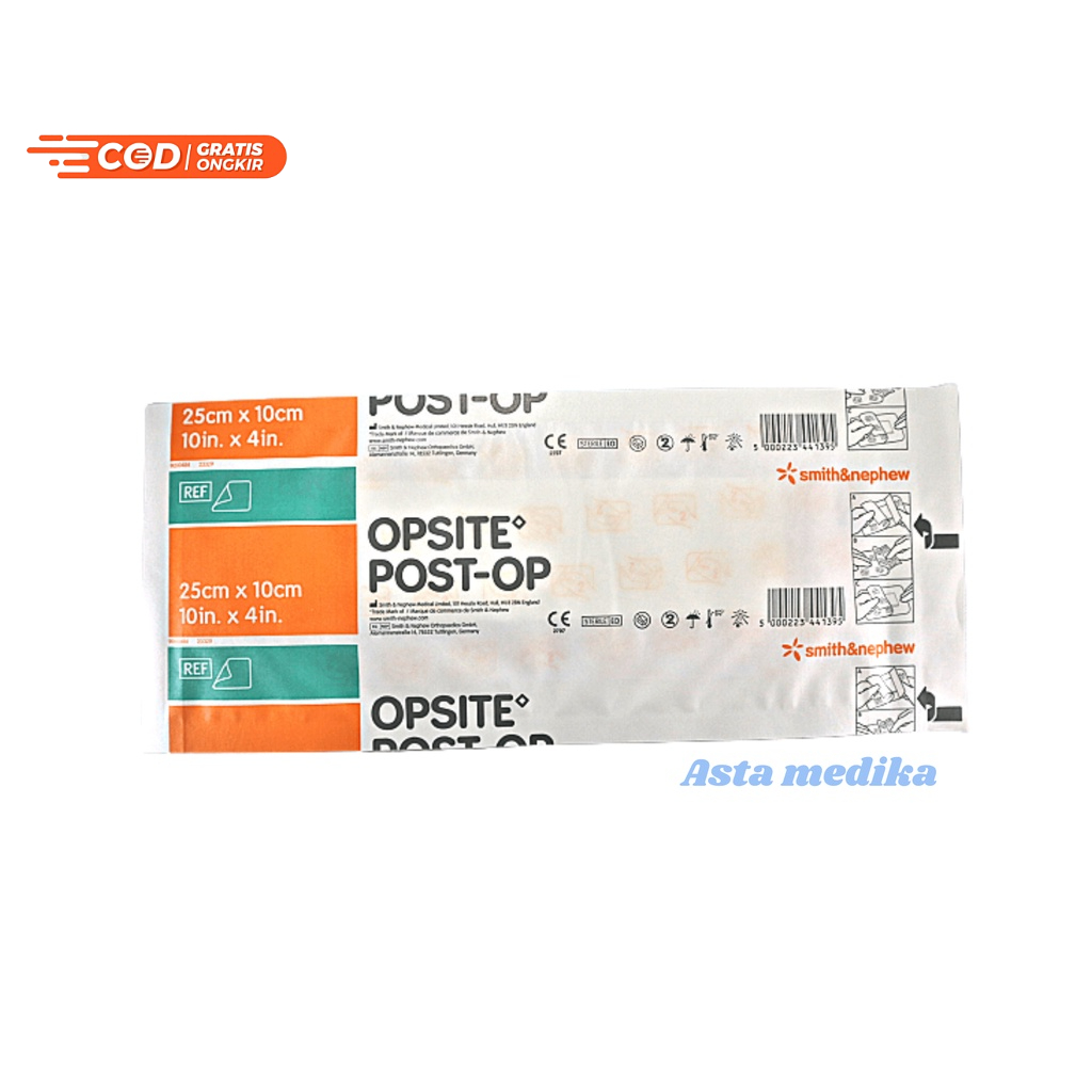 OPSITE POST-OP 25cm x 10cm Plester Luka Anti Air Plester Luka Tahan Air Opsite 25cm x 10cm