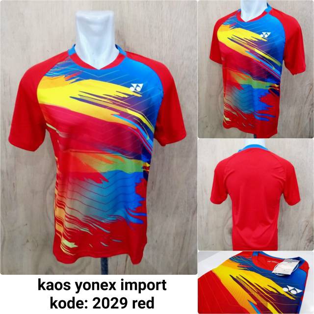 Baju badminton Yonex 2029 kaos badminton yonex kaos yonex import  Freeongkir