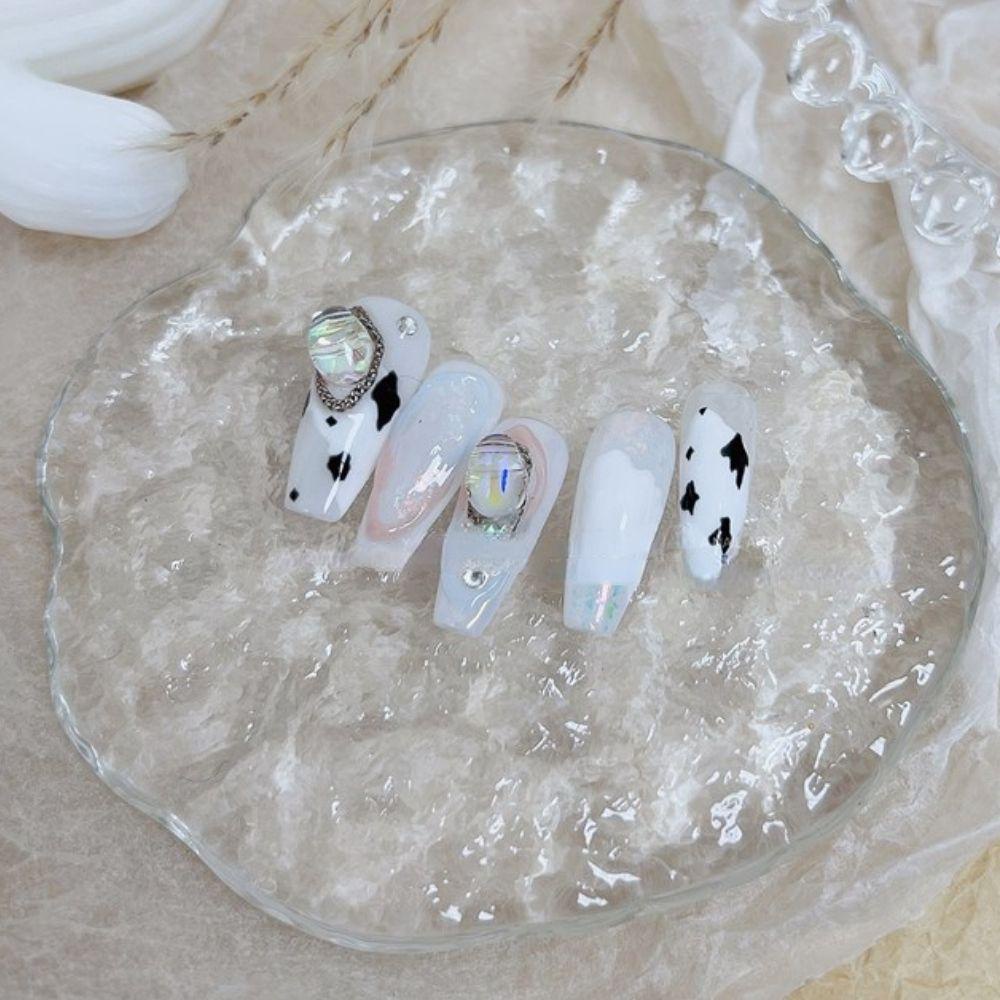 Mxbeauty Palet Warna Kuku Akrilik Kristal Fotografi Gaya Jepang Manicuring Aksesoris Salon Kuku Nail Show Stand Board