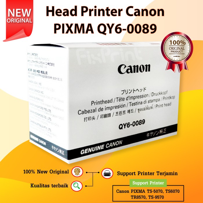 Print Head Printer Canon PIXMA TR8570 TS5070 TS6070 TS9570 New Original - Head Canon TR8570 QY6-0089