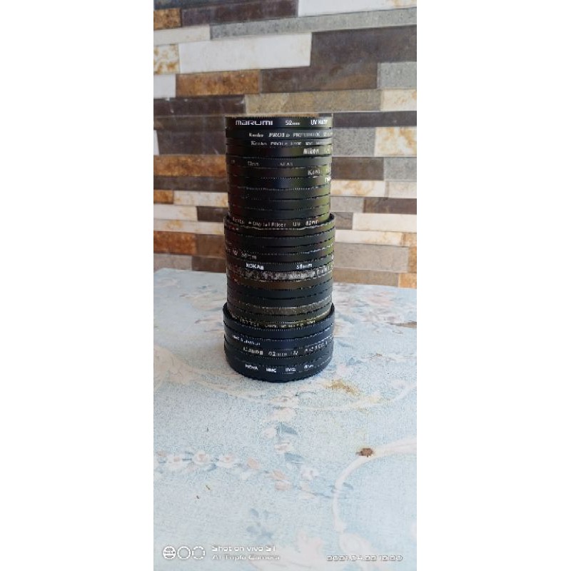 Uv Filter Pelindung Optic Lensa 52mm 58mm 62mm Canon Nikon