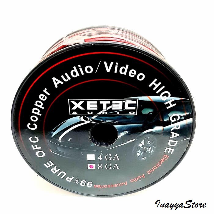 Power Kabel 8AWG XETEC - Kabel Roll Setrum Aki Audio Mobil Car Audio