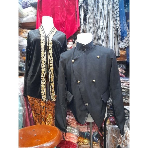 Beskap solo polos hitam