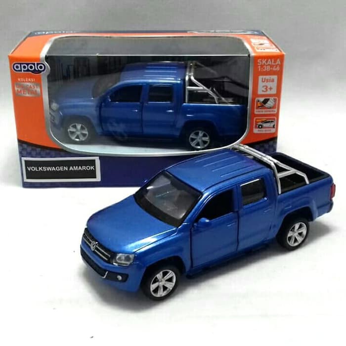 Diecast Apolo Mobil MSZ Volkswagen Amarok Biru