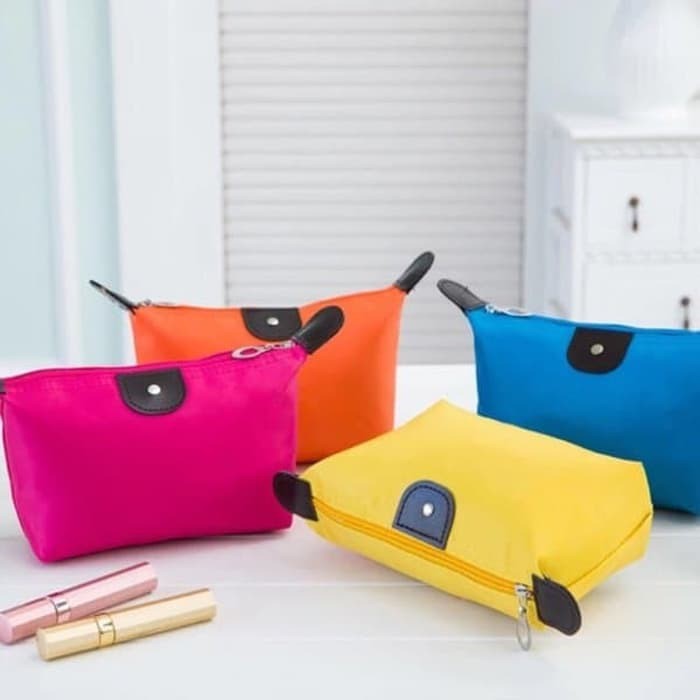 0410 Pouch Kosmetik Polos / Tas Kosmetik Make Up / Dompet Kosmetik