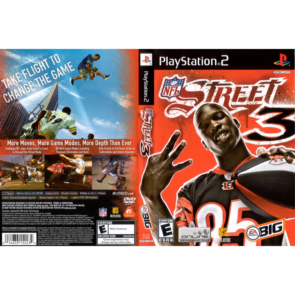 Kaset Ps2 Terbaru NFL Street Vol. 3