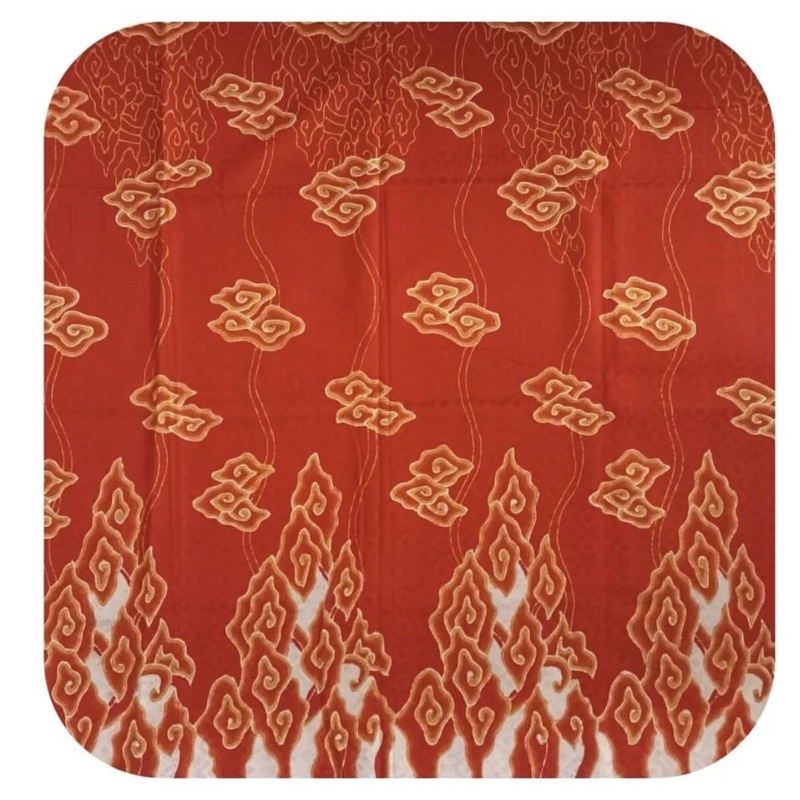 Kain batik mega mendung bahan dobby