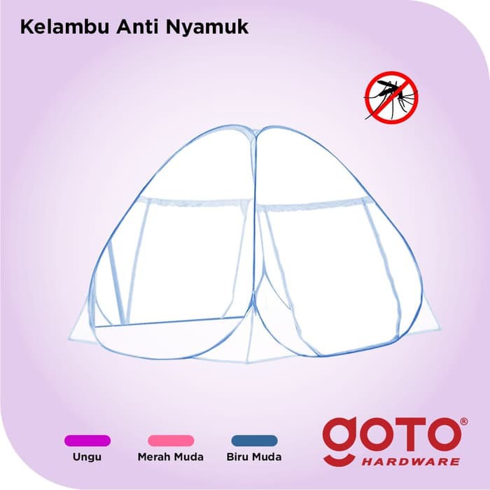 Kelambu 120 x 200 cm Full Lipat Tempat Tidur Ranjang Kasur Kanopi