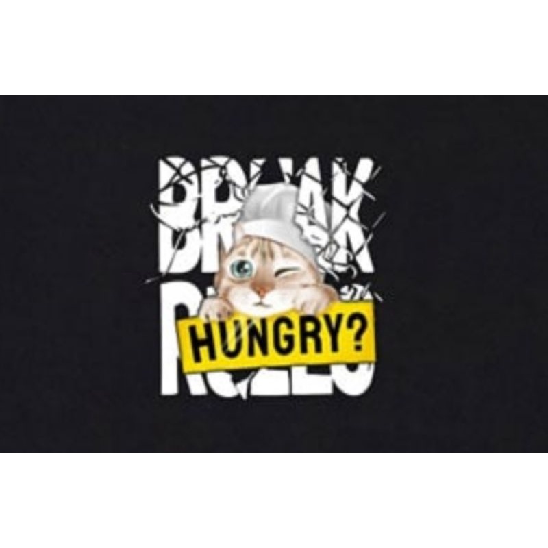 Imous.co Tshirt Kaos Distro Dewasa Cat Hungry