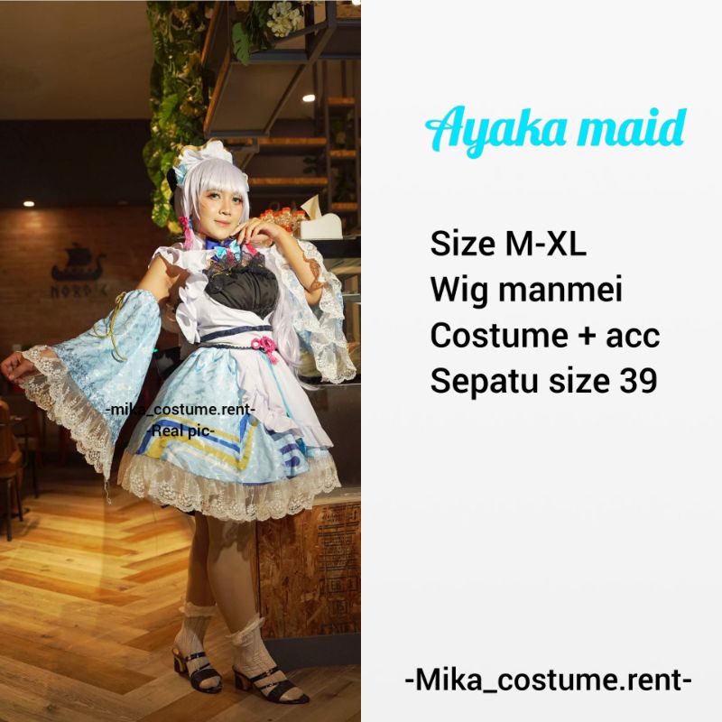 Rent sewa AYAKA MAID GENSHIN IMPACT