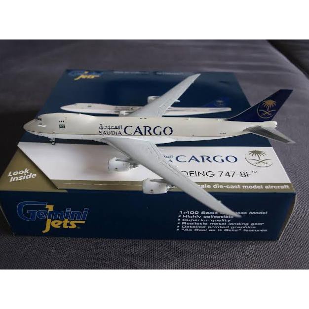 ***COD** Diecast Pesawat Saudia Cargo B747-8F HZ-A14 Gemini Jets 1:400