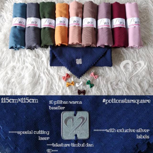 Hijab segiempat potton star